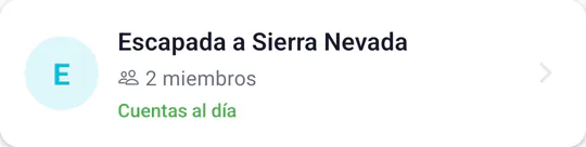 El grupo Escapada a Sierra Nevada, con las cuentas al día.